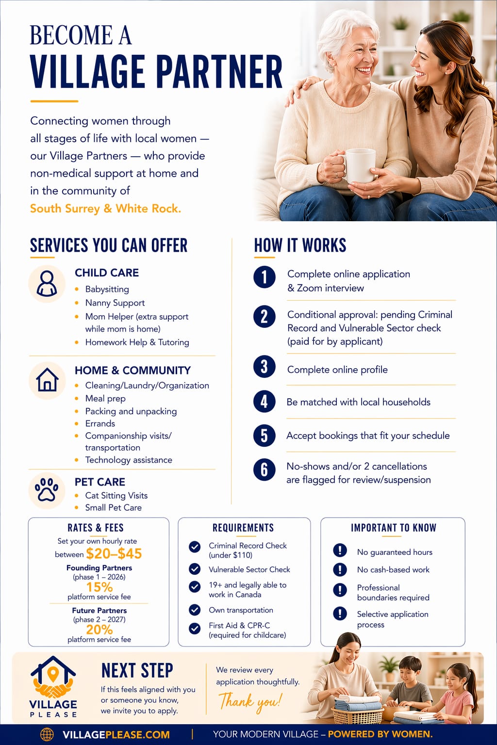 Become a Village Partner — more info